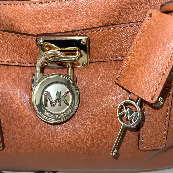 Michael Kors Lock and Key Large Leather Satchel - Picture 6 of 8